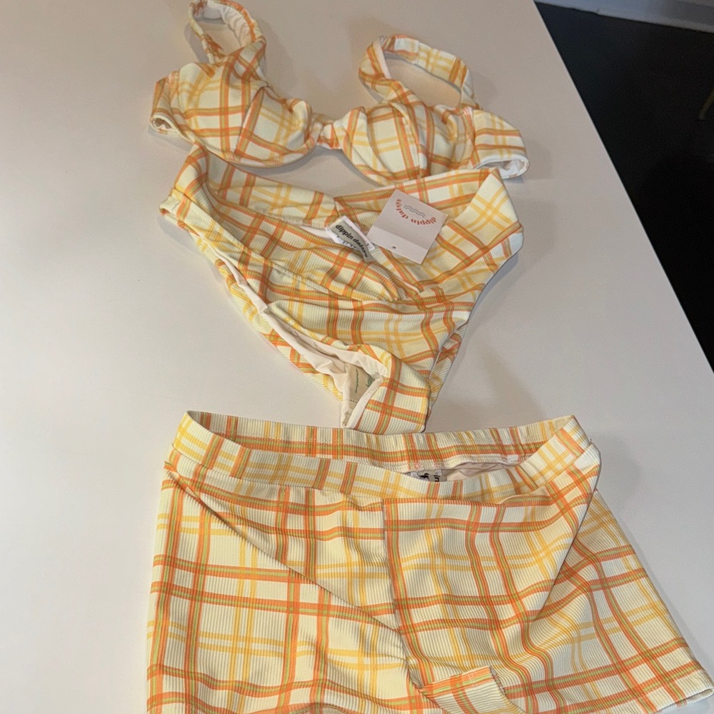 Dippin' Daisy's Vibrant Plaid Bikini Set